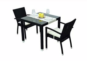 Garden rattan szerelvény NAPOLI I 1 + 2 (fekete)