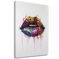 Kép GRAFFITI LIPS | Olasz vászon | different dimensions