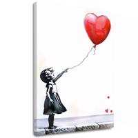 Kép HEART BALLOON GIRL | Olasz vászon | different dimensions