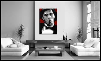 Kézzel festett vászonképek POP Art AL PACINO  al12  (POP ART)