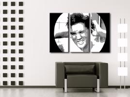 Kézzel festett vászonképek POP Art ELVIS  el2  (POP ART képek)