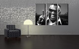 Kézzel festett vászonképek POP Art Ray Charles  rc  (POP ART)