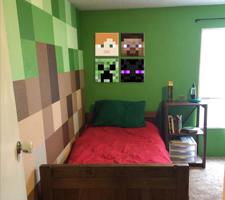 Minecraft vászonkép - a legjobb karakterek vásznon - Alex, Steve, Enderman, Creeper ()