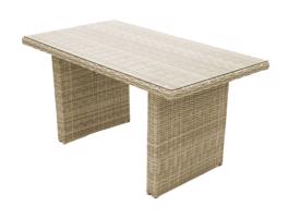 Rattan asztal 140 x 80 cm SEVILLE (bézs)