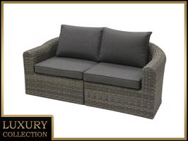 Rattan pad 2 fő részére BORNEO LUXURY (szürke)