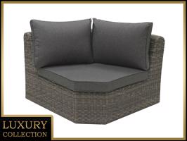 Rattan sarok rész BORNEO LUXURY (szürke)