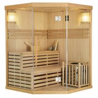 Tradičná saunová kabína / fínska sauna Espoo150 Premium - 150 x 150 cm 6 kW