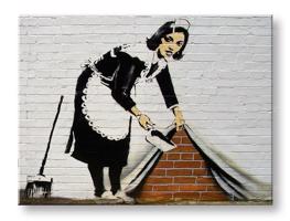 Vászonkép Street Art - Banksy  (modern vászonképek)